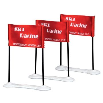 Lemax - Ski Racing Flag - Set of 3 