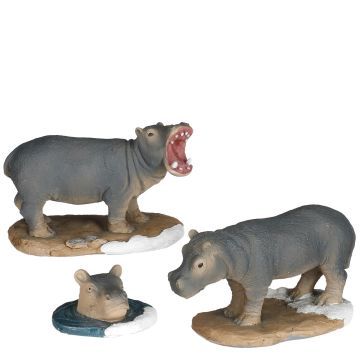 Luville - Hippopotamus Family - Set van 3