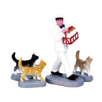 Lemax - Merry Milkman - Set van 4