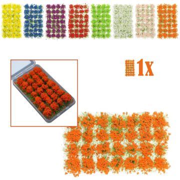 Mini Veldbloemen Oranje - 28 Plukjes in Opbergbox