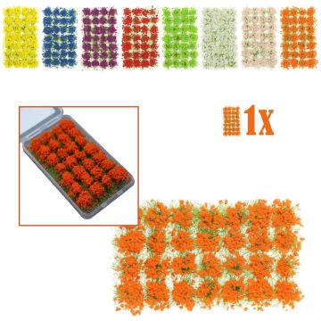 Mini Veldbloemen Oranje - 28 Plukjes in Opbergbox 