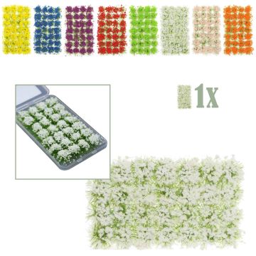 Mini Veldbloemen Wit - 28 Plukjes in Opbergbox