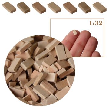 Miniatuur Bakstenen Terracotta Mix - 500 / 1000 Stuks - 1:32