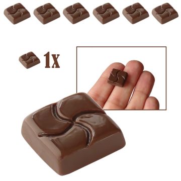 Miniatuur Chocolaatje Vierkant