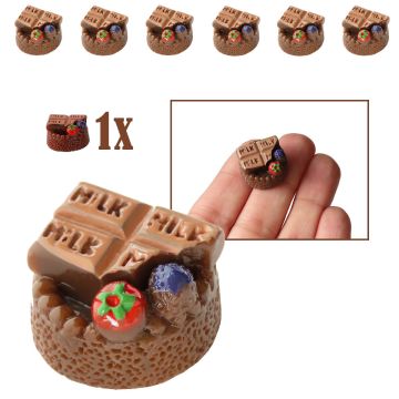 Miniatuur Chocolade Vruchten Gebakje