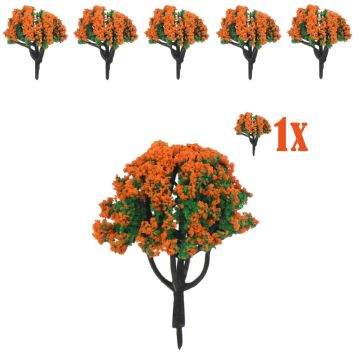 Miniatuur Heester met Oranje Bloesem - 6cm