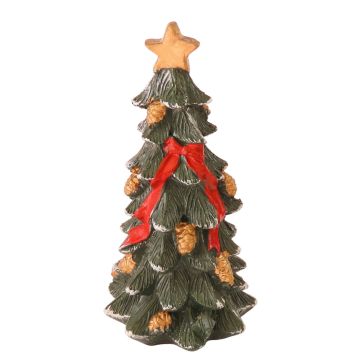 Miniatuur Kerstboom met Gouden Dennenappels - 11 cm