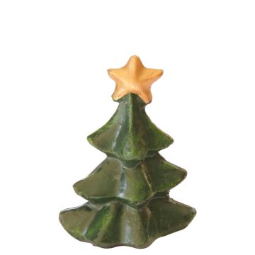 Miniatuur Kerstboompje met Gouden Kerstster - 5 cm
