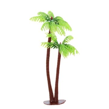 Miniatuur Palmboom Dubbele Stam - 13cm