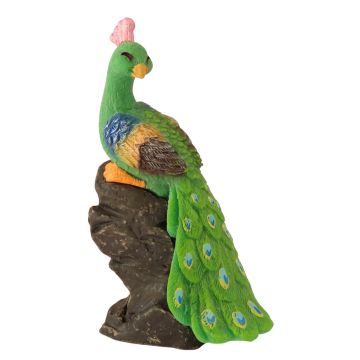Miniatuur Pauw op Rots