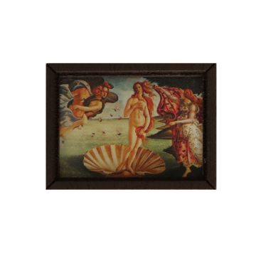 Miniatuur Schilderij De Geboorte van Venus - Sandro Botticelli
