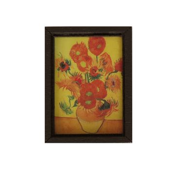 Miniatuur Schilderij Zonnenbloemen - Vincent van Gogh