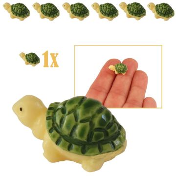 Miniatuur Schildpad met Groen Schild