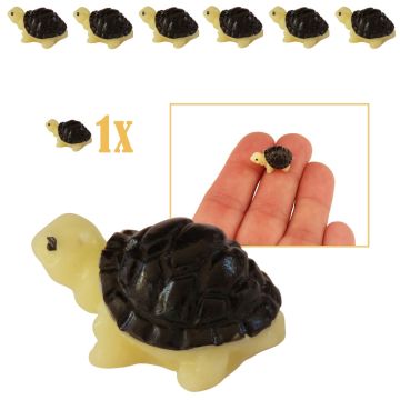 Miniatuur Schildpad met Zwart Schild