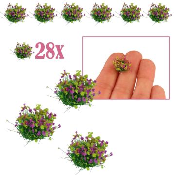 Miniatuur Veldbloemen Mengsel - 28 Plukjes in Opbergbox