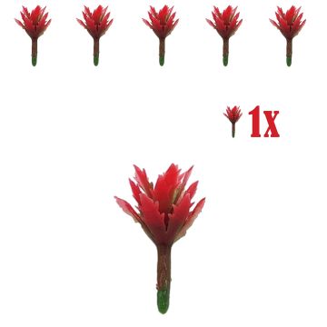 Miniatuur Vetplantje Groen Rood - 2cm