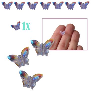 Miniatuur Vlinder Holografisch Lila