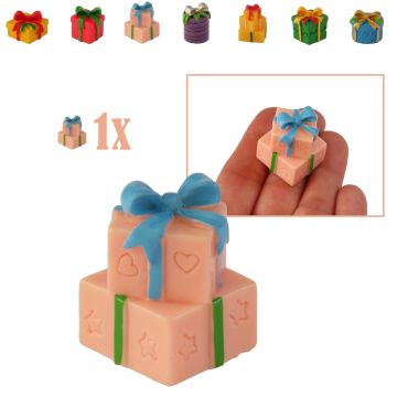 Opgestapelde Miniatuur Cadeaus Roze