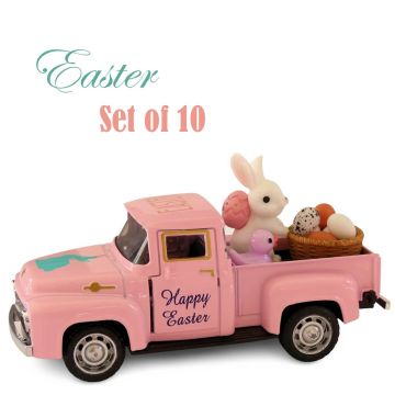 Paas Truck Happy Easter - Pink