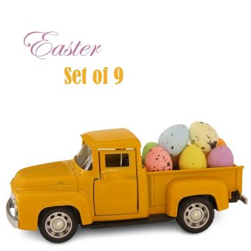 Paas Truck met Paaseieren - Yellow
