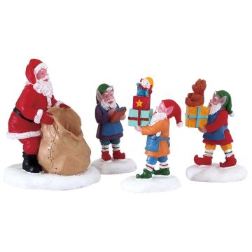 Lemax - Present Procession - Set van 4 - Nu Voorverkoop