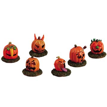 Spooky Town - Pumpkin People - Set van 6