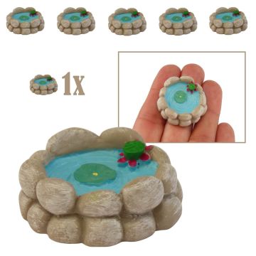 Rond Mini Vijvertje met Lotus