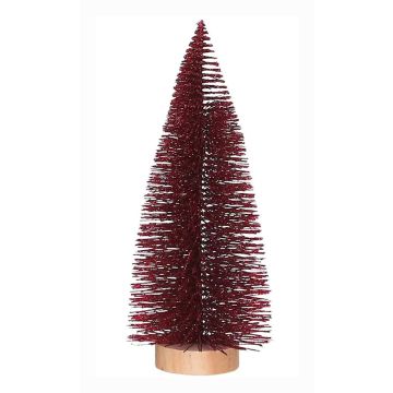 Rood Glitter Kerstboompje 15 cm - House of Seasons