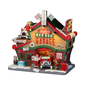 Lemax - Santa's Hot Rod Garage - Nu Voorverkoop