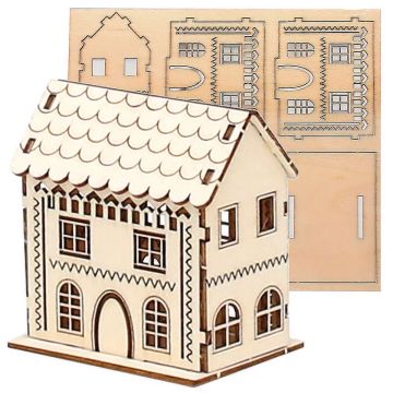 Sigro - Houten Gebouw Cape Creative Bouwpakket 6.5 cm