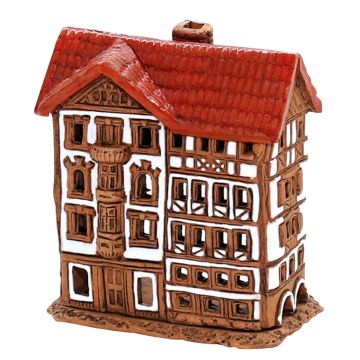 Sigro - Keramiek Mini Miniatuurpand Brown & White