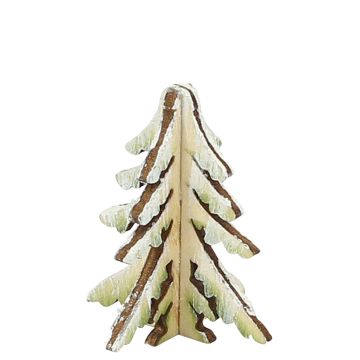 Sigro - Kleine Houten Dennenboom Sneeuw 5 cm