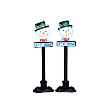 Lemax - Snowman Street Lamp - Set of 2