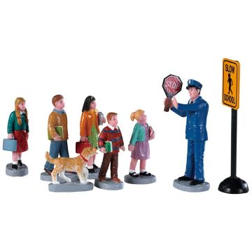 Lemax - The Crossing Guard - Set van 8