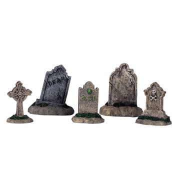 Spooky Town - Tombstones - Set van 5