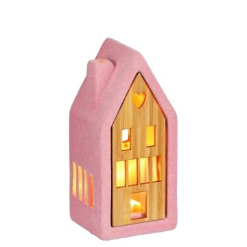 Verlicht Huisje Roze Small - House of Seasons
