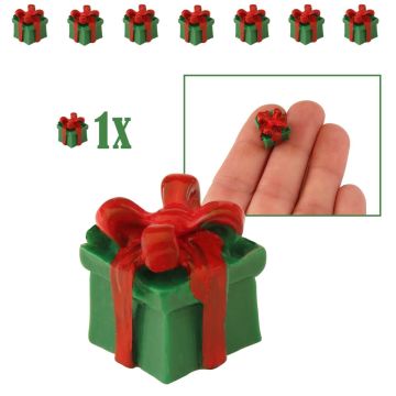 Vierkant Miniatuur Cadeautje Groen