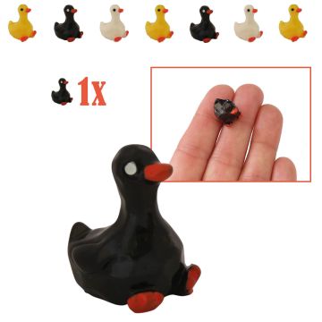 Zwart Miniatuur Eendje