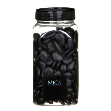 Zwarte Decoratie Kiezelstenen 650ml - Mica Decorations