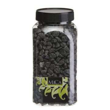 Zwarte Decoratie Steentjes 650ml - Mica Decorations