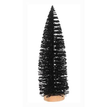 Zwarte Glitter Kerstboom 25 cm - House of Seasons