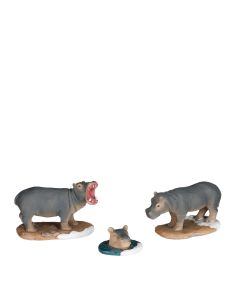Luville - Hippopotamus Family 3 stuks