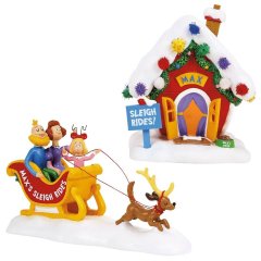 Department 56 - Max's Sleigh Rides - Set van 2