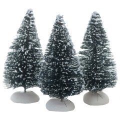 Dickensville - Besneeuwde Bomen 9cm - Set van 3