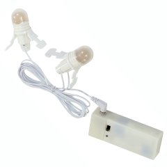 Dickensville - Verlichtingssnoer 2x 3V LED Lamp + Batterijbox