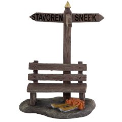 Dickensville - Wegwijzer Bankje + 11 Naamstickers