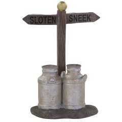 Dickensville - Wegwijzer Melkbus + 11 Naamstickers