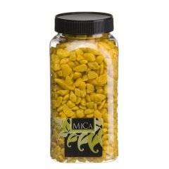 Gele Decoratie Steentjes 650ml - Mica Decorations