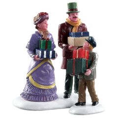 Lemax - Walking Family - Set van 2 - Nu Voorverkoop