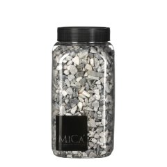 Lichtgrijs klein Decoratie Steentjes 650ml - Mica Decorations
